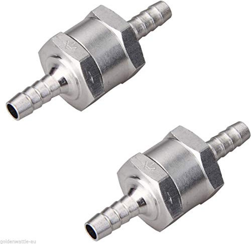 DOLUNTO Clapets Anti-Retour 2pcs 6MM Non-Retour One Way 1/4 Pouces Air Carburant Huile clapet Anti-Retour Diesel Gaz