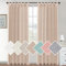Lanqinglv 2er Set Sheer Voile Vorhänge Beige Schlaufen Gardinen Halbtransparent Leinenvorhang Leinenoptik Lichtdurchlässig Vorhänge für Schlafzimmer Bauernhaus Wohnzimmer - 132cm(B) x241cm(H)