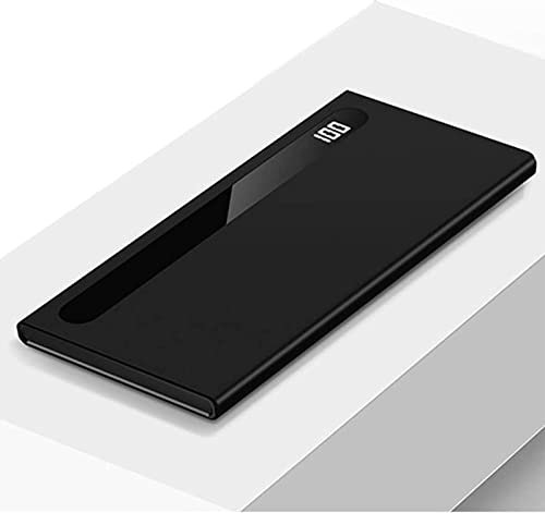 fUfIzU Power Bank 100000Mah Batterie Externe Ultra Haute Capacité USB C Powerbank Chargeur Portable Batterie 2.1A Double Sortie USB LED Affichage Numérique Chargeur De Téléphone Portable,Noir