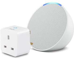 Echo Pop | Glacier White+ Sengled Smart Plug, Works with Alexa - Smart Home Starter Kit