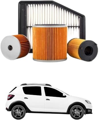 Kit Tagliando 3 Filtri per DACIA Sandero II TCe 90 LPG 66 kw anno 2015<>2023