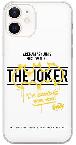 ERT GROUP custodia per cellulare per Iphone 12 Mini originale e con licenza ufficiale DC, modello Batman & Joker 006 adattato in modo ottimale alla forma dello smartphone, custodia in TPU