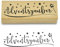 Frau WUNDERVoll® Stempel - Adventszauber - aus Holz, Schrift-/ Motivgröße: 7x2cm / Weihnachten Adventskalender Motivstempel Handstempel Dekostempel Gummistempel Geschenke