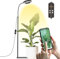 GLOWRIUM - Grow Light for Indoor Plants, Bluetooth 20W Full Spectrum LED Light, Adjustable Height and Brightness with 3/9/12H Timer, Black Plant Light