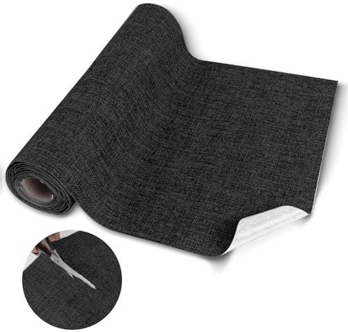 Stoffa Adesiva per Tessuto Adesivo Patches di Tessuto di Lino Autoadesive per Divani, Sedie da Ufficio, Sedili di Auto, Tende e Mobili
