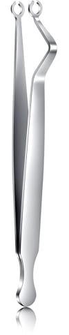 NIUSIMAN Piercing Zange Barbell Klammern Piercing Klemmen Ohr Nase Septum Piercing Werkzeug für alle Piercings 316L Edelstahl geschlitzt Verriegelung für Ohr Lippen Nase Zunge Körper Piercing Kit