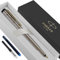 Personalised Parker Vector Fountain Pen | With Colour Option (Blue or Black Ink Cartridge) & Converter | Elegant Gift Box | Birthday Gift Perfect for Men & Women with Laser Engraving (Silver & Gold)
