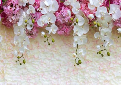 LSumCuyoo Modern Minimalist 3D Photo Wallpaper Aesthetic Simple White Violet Flower Background Wall 430x300cm Living Room Kitchen Bedroom Wall Mural