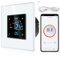 CNBINGO Termostato inteligente empotrado con sonda, termostato digital para calefacción por suelo radiante y caldera, compatible con Alexa y Google Assistant, control por voz, color blanco con marco