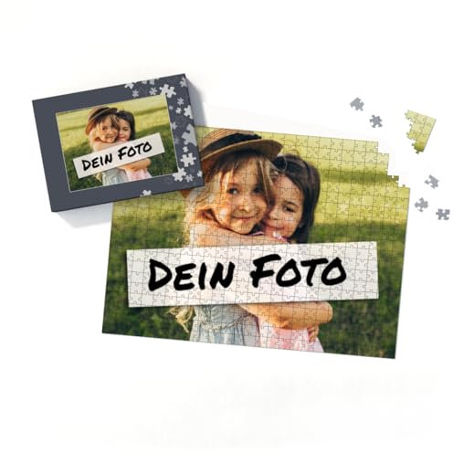 Fotopuzzle mit eigenem Bild - Puzzle selbst gestalten 500 Teile Querformat - Schachtel Puzzleteile - Geschenk Geburtstag - Puzzle 500 Teile Quer