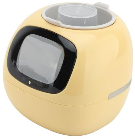 Smart Flowerpots - Smart Pet Planter,AI Intelligent Flowerpots with Water Light Humidity Sensors,Smart Plant Pot with Expression, AI Planter for Indoor Decoration (Yellow)