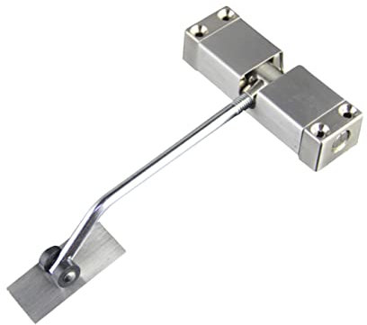 DIYEAH Ferme Porte Automatique Acier Inoxydable avec Ressort pour Portes Intérieures Extérieures Installation Facile Vis Incluses Convient Aux Portes Jusqu