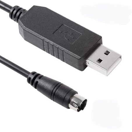Youtang Cable USB-A a Mini DIN 4P macho compatible con Takahashi Temma/PC TRS02320 (1,8 m, USB a Mini Din de 4 pines)