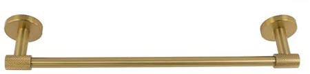 Vetrineinrete® Porta asciugamani lungo da 40 e 60 cm in acciaio oro accessori da bagno portasciugamani (60 cm)