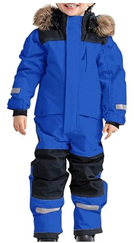 Generisch Combinaison de neige pour enfants garçons et filles Thermo Combinaison de ski pour l'hiver Combinaison de neige chaude Combinaison de ski imperméable pour l'hiver avec combinaison de boue