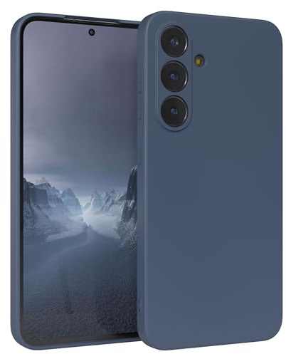 EAZY CASE - Silikonhülle für Galaxy S25 FE Hülle Silikon Case Blau weich stoßfeste Handyhülle Schutzhülle mit Kameraschutz Dünn Premium Schutz Cover TPU Phone Bumper in Petrol Matt
