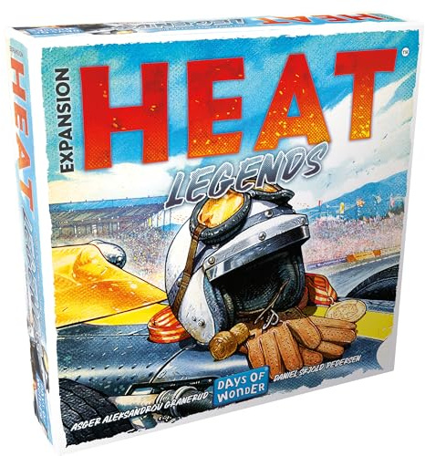 Asmodee Heat: Legends, Brettspiel-Erweiterung, ab 10 Jahren, 1-6 Spieler, 30-60 Minuten Spieldauer