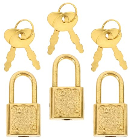 GALPADA 3 Set Loquet de Boîte en Bois Pirate Clés Anciennes, Plastique Solide, Facile à Installer pour Décoration DIY de Coffres à Jouets