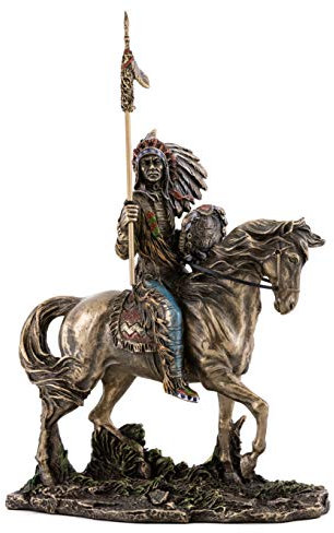 francescaskitchen TL Native American Indian Skulptur Mandan (Indian Chief