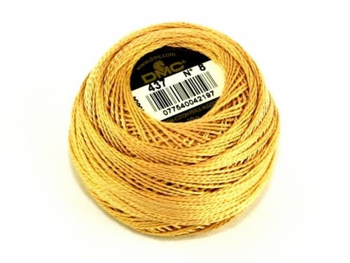 DMC Baumwoll-Perlgarn, Größe 8, 437, 10-g-Knäuel