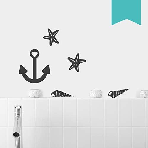 WANDKINGS Wandtattoo Maritim - A4 Set 21 x 30 cm - Mint - 35 Farben zur Wahl