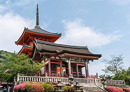 hansepuzzle 21267 - Kyoto Puzzle 130 Teile - Orte Motiv mit hochwertiger Aufbewahrung: Kartonbox und wiederverschließbarem Beutel - Format 28,7 × 20 cm