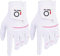 FINGER TEN Golfhandschuhe Damen Paar Linke Rechte Hand 2 Stück Mikrofaser Allwetter Regentag Nass Heiß Golf Handschuh Griff Haltbarkeit Weicher Komfort (2 Stück XS, Links)
