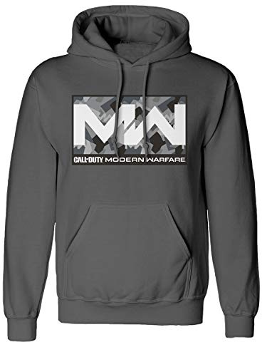 Call of Duty Modern Warfare Camo Box Sweatshirt für Herren mit Kapuze vorne offizielles Produkt (L)
