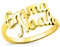 AFSTALR Damen Ring Name Personalisierte, Benutzerdefinierter Ring Gold Eheringe mit Herz Buchstaben Tochter Mutter Geschenk