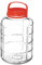 KADAX Grand Bocal de Fermentation en Verre, Récipient de Conservation avec Couvercle Hermétique, Idéal pour la Préparation de Cornichons et Choucroute (16 L)
