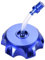 WOOSTAR CNC Benzin Tankdeckel Abdeckung Ersatz für 50ccm 70ccm 110ccm 125ccm 150ccm Taotao Roketa Apollo SSR ATV 4 Wheeler Dirtbike Pitbike Blau