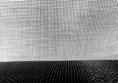 Mückengitter Gewebe XXL 2m breit am Stück Länge 10m = 20m² in schwarz 1,0mm Maschenweite als Mückenschutz aus Fiberglas Fliegennetz Fliegengitter (200cm breit x 10m lang)