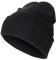 Strickmütze Beanie Mütze Olive/grün, balu/Navy, schwarz/Black 100% Wolle Damen Herren Wintermütze | für Frauen Männer Unisex Weich & Warm one Size (schwarz/Black)