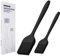 KitsKap Pennello in silicone per cucinare 2 pennelli da pasticceria per grigliare, olio, barbecue, carne, salse, cottura al forno, (nero)