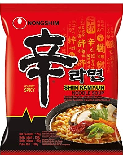 SPICEHUB NongShim Shin Ramyun Noodle Soup, Gourmet Spicy (Pack of 20)