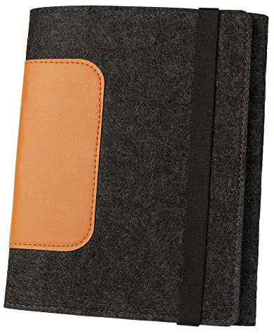 luxdag Mom's Organizer A5 mit Gummiband aus Filz (Farbe & Motiv wählbar) - Hülle für Mutterpass, U-Heft, Ultraschallbilder & Impfpass - Geschenk für werdende Mütter