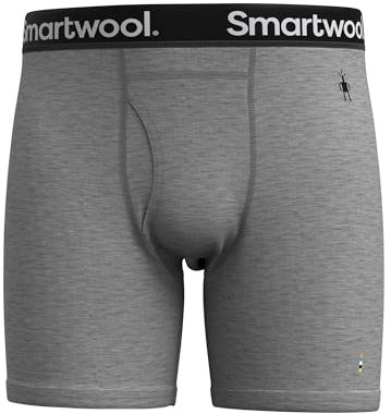 Smartwool Herren Merino Brief Boxed Boxershorts, Light Gray Heather, L