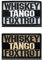 2 Stück Whisky Tango Whiskey Tango Patch Fun Patch Militär Patches Aufkleber Abzeichen Bänder Patch für Biker Cosplay Paintball Taktische Kleidung Rucksack Uniform Weste