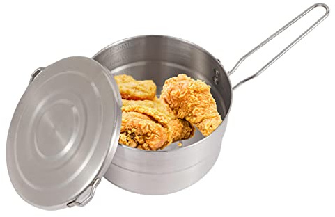 Rosixehird Lagertopf | 1,5 l Leichter klappbarer Kochtopf, Camping-Kochgeschirr aus Edelstahl,Outdoor-Küchenausrüstung zum Braten und Kochen, Campingzubehör