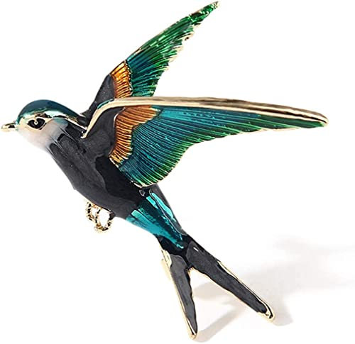 Cartoon Legierung Vogel Brustnadel Tropfen Ölfarbe Schwalbe Brosche Frauen Kleidung Accessoires Corsage Geburtstag Schmuck