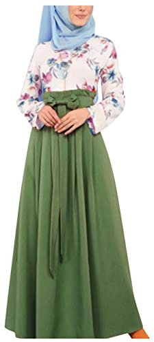 Damen Gebetskleidung Islam Mit Kopftuch Damen Kleid Muslimisches Einteiliges Gebetskleid für Abaya Islamischer Naher Osten Dubai Türkei Maxi Kaftan mit Hijab in voller Länge
