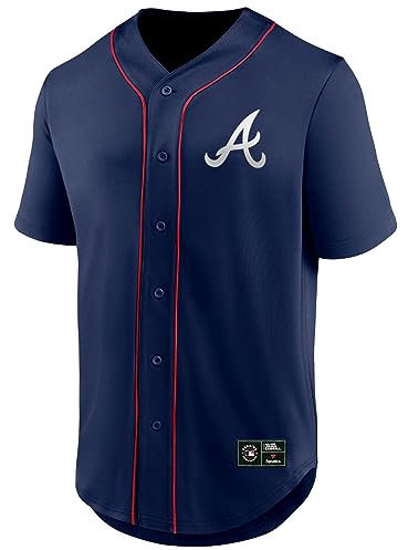 Fanatics - MLB Atlanta Braves Core Franchise Jersey Hemd Farbe Blau, Größe L