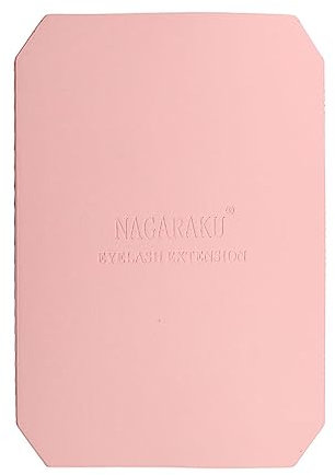 NAGARAKU Magnetic Eyelash Plates Eyelash Display Boards Eyelash Tool Tweezers Plate Eyelash Tweezers Holder Lash Extensions Board Magnetic Organizer Tweezers Protector PU Leather Pink