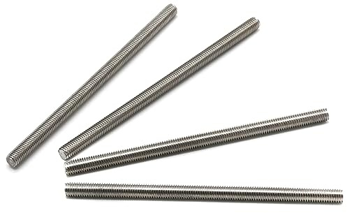 4 Stück Voll Gewindestange M8 x 150mm 304 Edelstahl Rechtsgewinde