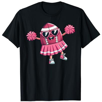 Fußball Cheer Flyer Cheerleading Cheerleader Frauen Mädchen T-Shirt