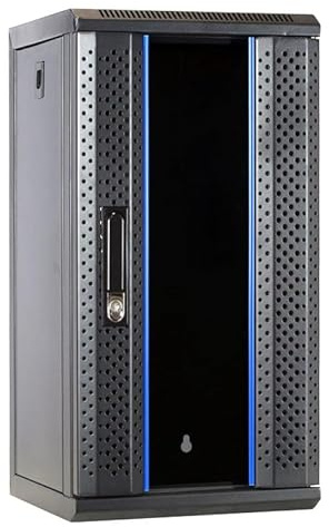 DSIT 10 Zoll Set: 12HE Netzwerkschrank zur Wandmontage – Fachboden – Steckdosenleiste – Kabelführungsleiste – UTP Keystone Patchpanel