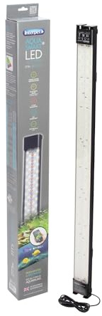 Interpet Aqua Smart LED 27,5 W, ajustable 80-101 cm, luz para pecera de acuario, Bluetooth o control manual, opciones de ajuste múltiple, para agua dulce y salada