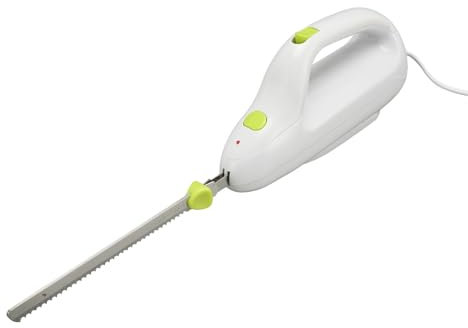 BusoTh Elektrisches Tranchiermesser, Leichte Edelstahlklinge, Einfache Touch-Tastensteuerung, Elektrisches Messerset mit Ergonomischem Griff, Zum Tranchieren von Fleisch, Geflügel,