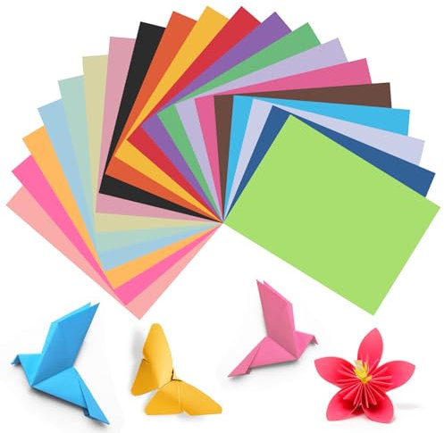 moinkerin 200 Blatt Origami Papier A4-29.7X21cm Bastelpapier 70 g/m² Doppelseitig für DIY,Kunsthandwerk Projekte