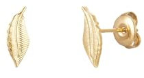 JURAWEL Ohrstecker mit zartem Blattmotiv - Edelstahl Ohrring für Damen Mädchen, 2er Set mit/ohne Zirkonia, Silber Gold, allergenfrei & hautverträglich